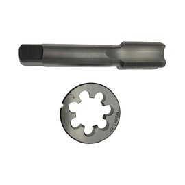 M28X1.25 Tap and Die Set Right Hand M28 x 1.25 Tap Die Threading Tool Machine Thread Tap and Round Die RH HSS
