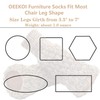 OEEKOI Chair Socks, Chair Leg Covers, Double Layer, Felt Knitting