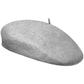 TOSKATOK Classic Plain French Style Beret Fashion Stylish Cap Hat Wool Chic Parisian Modern Artist Painter Hat Light Grey