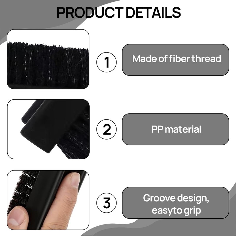 2PCS Plastic Nail Brushes for Cleaning Nails, Hand Nail Brush,