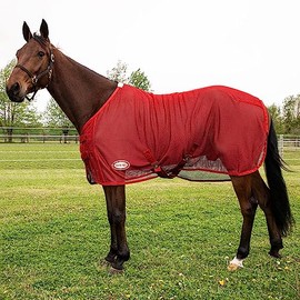 Country Pride Fitted Scrim Fly Sheet (Red, Small 70-72")