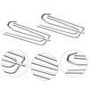 Pack of 45 Stainless Steel Folding Hooks