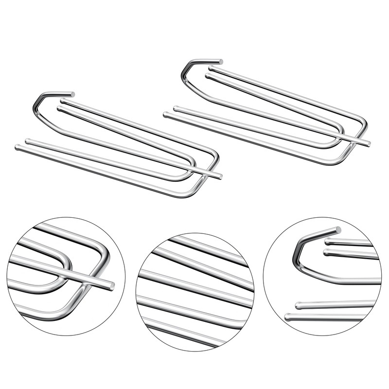 Pack of 45 Stainless Steel Folding Hooks