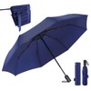 HINOKAZE Men's Folding Umbrella, One-Touch, Automatic Open/Close, Memory Shape, 3