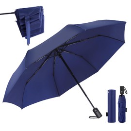 HINOKAZE Men's Folding Umbrella, One-Touch, Automatic Open/Close, Memory Shape, 3 Second Umbrella, 9.1 oz (260 g), Ultra Lightweight, 8 Ribs, Automatic Open/Close, Folding Umbrella, Men's, Women's,
