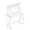 Elephance Small Gaming Desk with Pegboard, 39 Inch Computer Desk