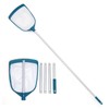 POOLWHALE Upgrades Swimming Pool Leaf Net Skimmer Rake with Adjustable