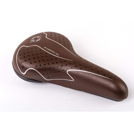 Bike Men's / Women's GEL COMFORT Saddle, CITY Bike Soft Comfortable Seat Brown