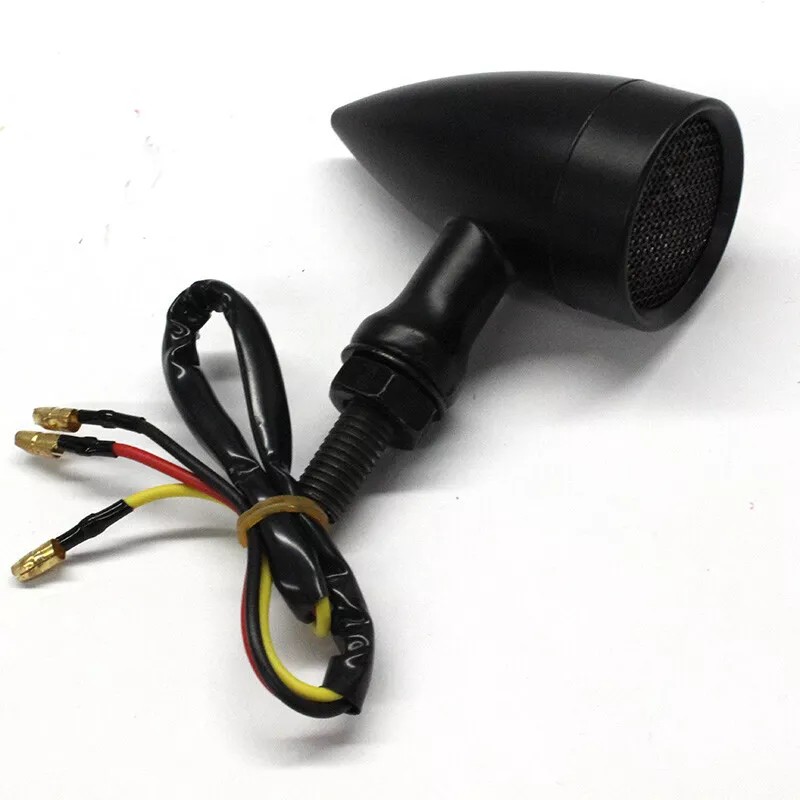 KEEPDSGN Motorcycle Black Bullet LED Brake Blinker Turn Signal Tail