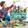 GIUHAT Dinosaur Figure with Play Mat and Take Apart Dinosaur