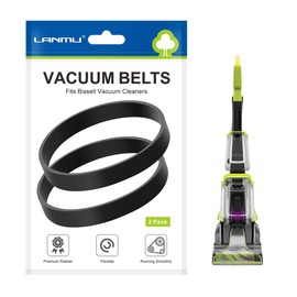 LANMU Replacement Belts Compatible with Bissell PowerForce/TurboClean PowerBrush and ProHeat 2X Revolution Pet Pro Carpet Cleaner Models 1986, 2910, 2987, 2806,1548, Replace Part 1606428 (2 Pack)