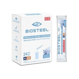 BioSteel Hydration Mix, Great Tasting Hydration with Zero Sugar, and No Artificial Flavours or Preservatives, White Freeze Flavour, 24 Single Serving Packets