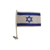 Israel Country Flag .. Heavy Duty Car Stick Flag 12"X