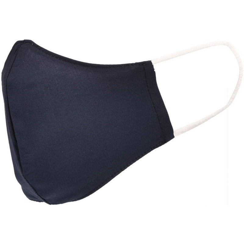 styleBREAKER Unisex Cotton Fabric Mask, Plain, Double Layer, Reusable, Washable,