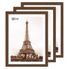 VCK 18x24 Brown Poster Frame 3 Pack, Solid Wood Picture