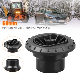 60mm Parking Heater Air Vent Ducting Outlet, ZDHQLHJ 360 Degrees Rotatable Car Heater Air Vent Outlet, Diesel Heater Air Outlet Vent Cover with Detachable Panel, for Eberspacher Webasto Heaters