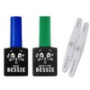 BESSIE Base gel + matte top gel + zebra file 2p set, base gel, matte top gel, zebra file (180240), 2 sets / BESSIE 베이스젤 + 매트탑젤 + 지브라파일 2p 세트, 베이스젤, 매트탑젤, 지브라파일(180240), 2세트