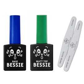BESSIE Base gel + matte top gel + zebra file 2p set, base gel, matte top gel, zebra file (180240), 2 sets / BESSIE 베이스젤 + 매트탑젤 + 지브라파일 2p 세트, 베이스젤, 매트탑젤, 지브라파일(180240), 2세트