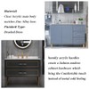Peaha 10 Pack 3-3/4 Inch Acrylic Cabinet Pulls Gold Drawer