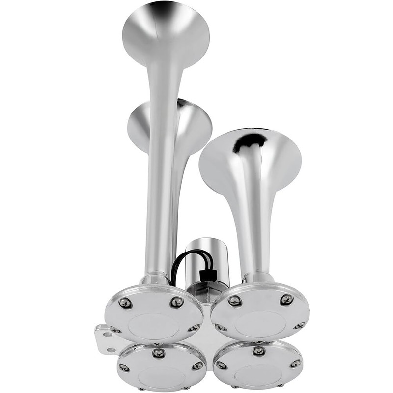 Scitoo 150db Super Loud 4Pcs Electric Air Horns Kit for