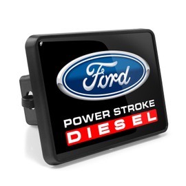 iPick Image for Ford Power-Stroke Diesel UV Graphic ABS Plastic 2 inch Tow Hitch Cover