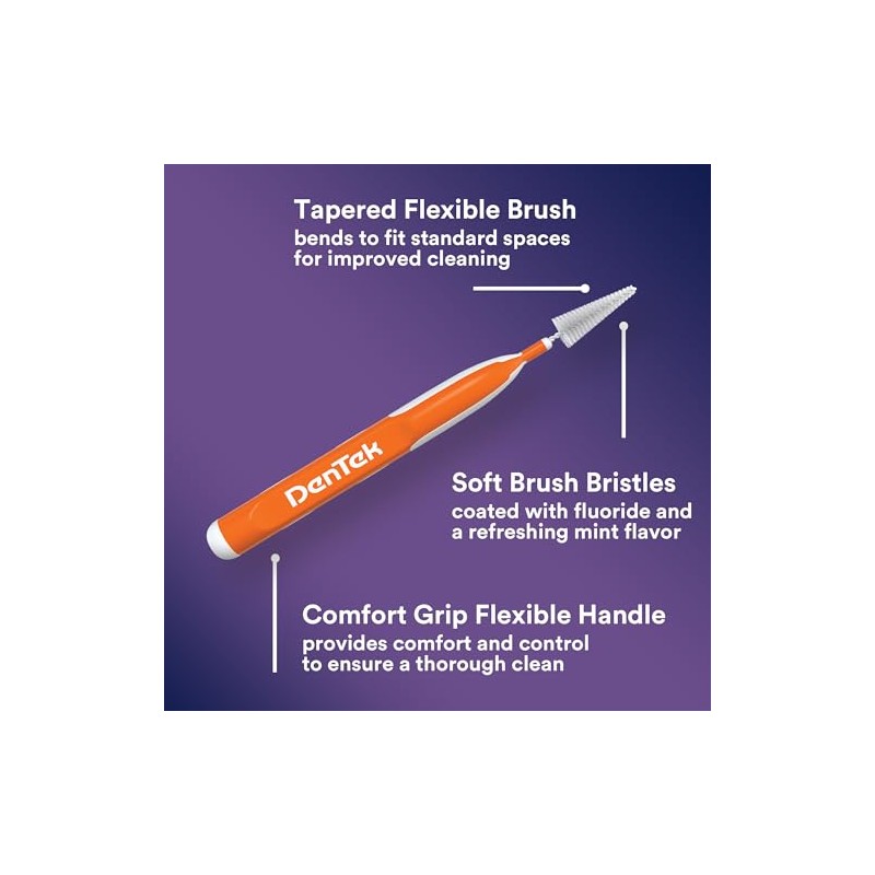 DenTek Easy Brush Interdental Cleaners | Brushes Between Teeth |