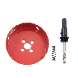 Hole Saw with Drill Adapter LAIWEI 90 mm Hole Cutter for Cutting Wood, Aluminium Profiles, Plastic, Wood, Plasterboard etc.Drill Hole Diameter(3-9/16")