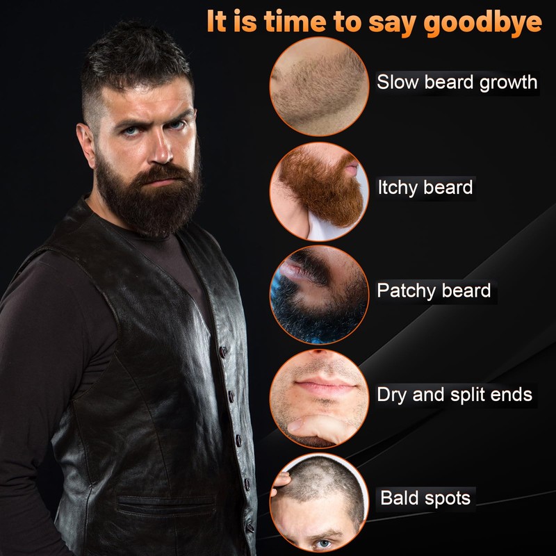 Beard Butter,Maximum Concentration Biotin,with Castor Oil and Argan & Jojoba