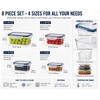 Pack-8 BPA-Free Airtight Food Containers with Locking Lids - Clear