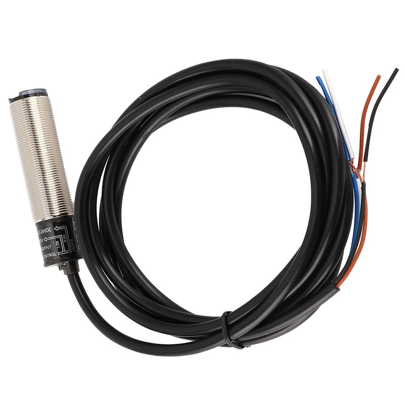 BERM Photoelectric Switch Sensor Diffuse Reflection Cylindrical 4‑Wire Power Control