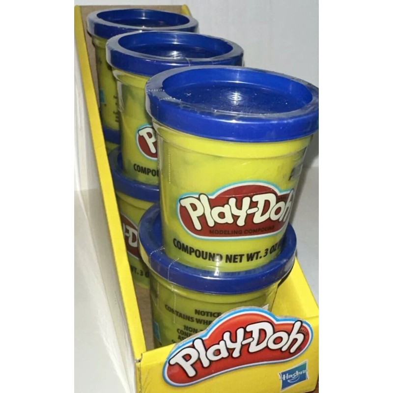 6 NEW 3oz Containers of Blue Play-Doh Modeling Clay, #316