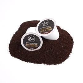 Ellis Coffee - Rainforest Alliance Certified Guatemalan French Roast - Dark Roast - Single Serve Coffee Pods - 24 Coffee Pods