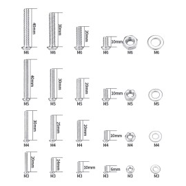 generic Kit Surtido De 1112 Piezas De Tornillos, Pernos Y Tuercas