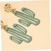 SAFIGLE Fashionable Jewelry 1 Pair Cactus Earrings Unique Statement Earrings