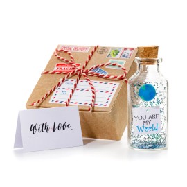 UD_Anniversary Present Her Him Valentines Day Romantic Gift Boyfriend Girlfriend Message I Love You Gifts Wife Husband (World