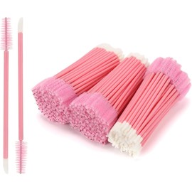 Tbestmax 300 varillas desechables para rímel, cepillos de doble punta para pestañas y labios, aplicador de lápiz labial, cepillos para cejas, extensiones de pestañas, cepillo de maquillaje portátil pa