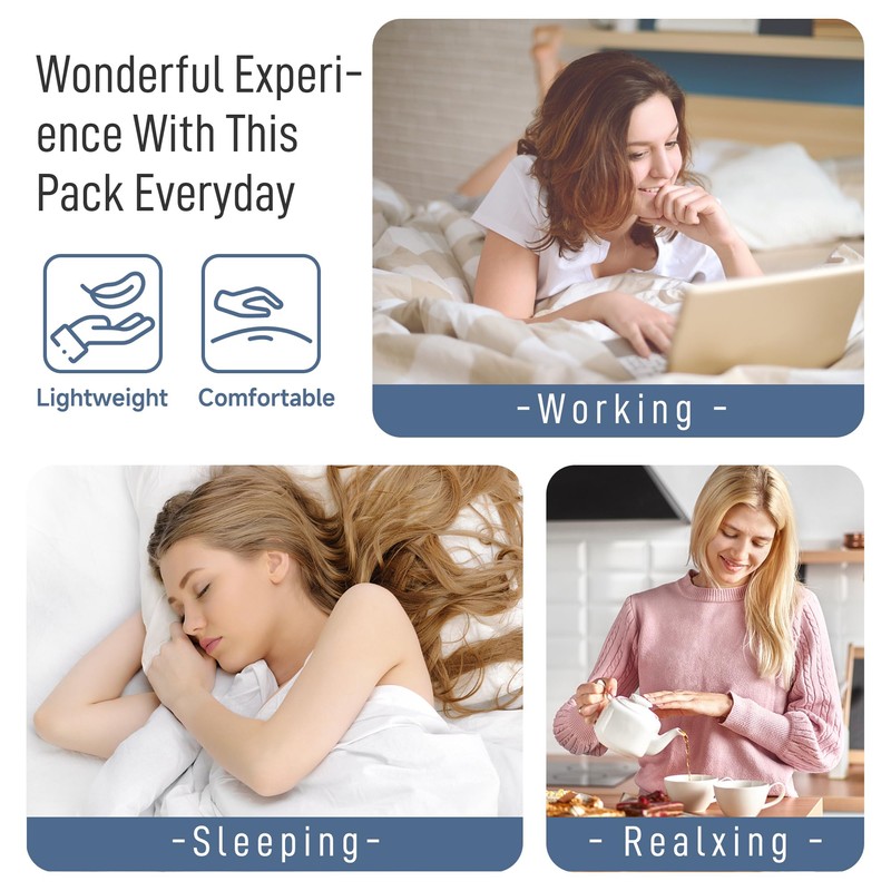 Langsprit Castor Oil Pack Wrap,Organic Cotton Castor Oil Packs for