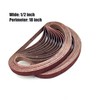 1/2 X 18 Inch Sanding Belt, 60 Grit Aluminum Oxide