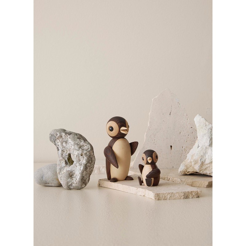 Spring Copenhagen Handmade Wooden Penguin Toy - Snow | Unique
