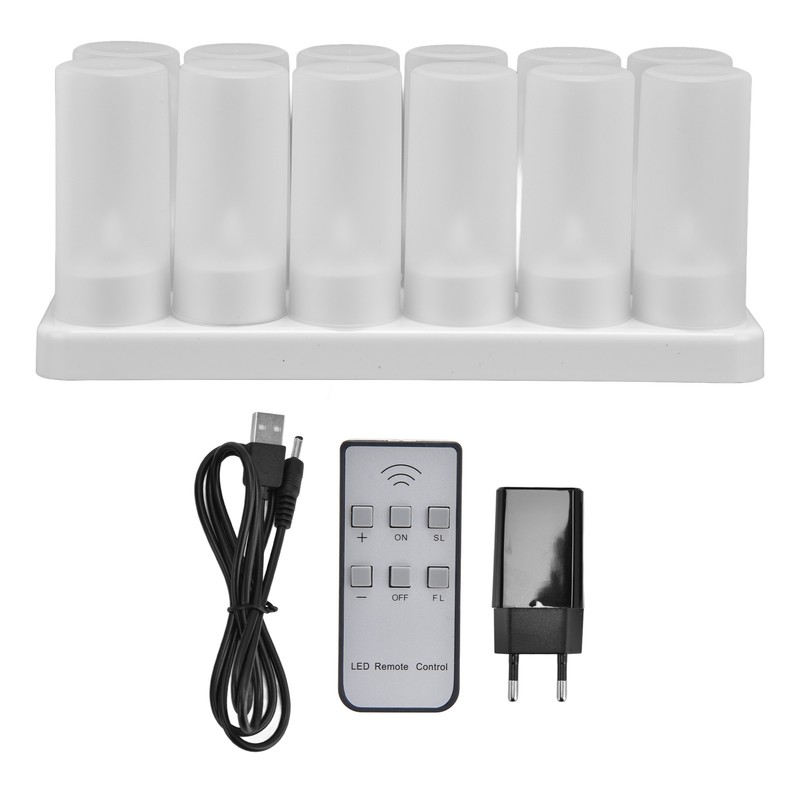 Candle Light Safe Reusable Simulated Flameless LED Candles Light for