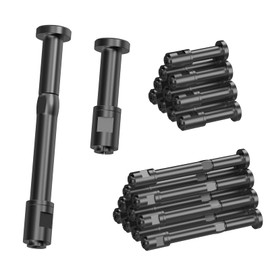 BLIKA Upgraded 20 Pairs 1/8" Black Swageless Invisible Cable Railing Kits for Deck Stair Railing, T316 Stainless Steel, Swageless Tensioner and Ends for 2"x2" Wood/Metal Posts, Cable Railing Hardware