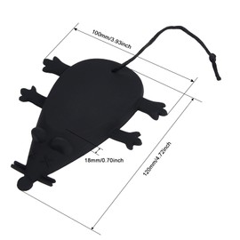 Cartoon Door Stop Cute Toy Mouse Shape Toy Door Stop Holder Security for Home Garden Office Black