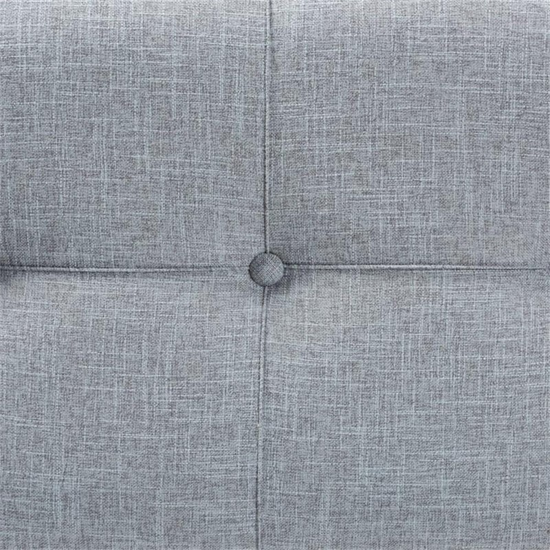 Baxton Studio Flynn Modern Transitional Grey Fabric Upholstered 2-Drawer Storage