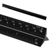 12" Architectural Scale Ruler, Aluminum Scale, Triangular Ruler, Scale Ruler