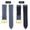 BINLUN Leather Watch Band, Inner Rubber, Breathable, Hybrid, Quick Release