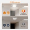 BLNAN LED Flush Mount Ceiling Light, 9 Inch 18W 3000K/4000K/5000K