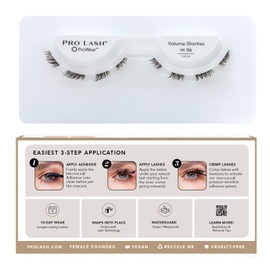 Pro Lash ProWear Professionally Styled Lash Clusters - Easiest to Apply Eyelash Cluster - 10 Day Eyelashes - Waterproof Lashes Clusters - Single Set - Volume Shorties No. 06 - Cocoa