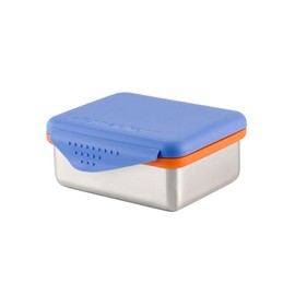 Safe Snacker by New Wave, Stainless Steel Food Container, BPA Free, Stackable and Cabinet Friendly, Blue, 13oz. Capacity