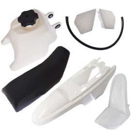 Plastic Mud Guard Body Seat Gas Tank Seat with Screws Replacement for PW50 PY50 PW 50 Blue Red Black Pink White