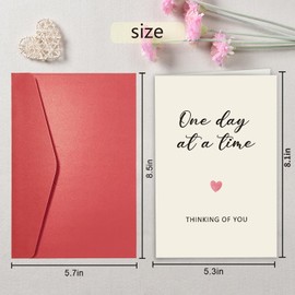 Qiavor Thinking of You Card - Sympathy, Bereavement & Hard Times Support for Friends & Family